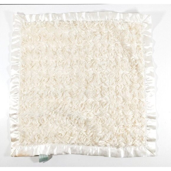 Bearington Baby Collection Ivory/Cream Swirl Satin Security Blanket/Lovey - Picture 1 of 4